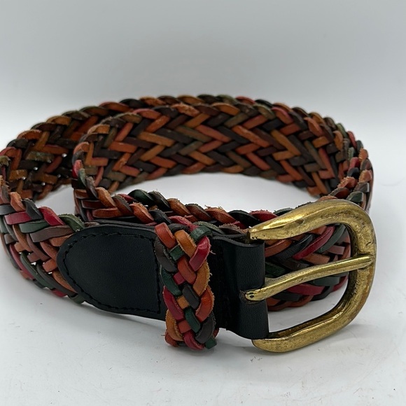 Talbots multicolored adjustable leather belt, size M - Picture 2 of 4